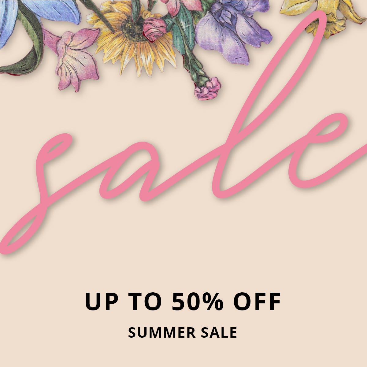 Summer Sale - Up to 50% Off