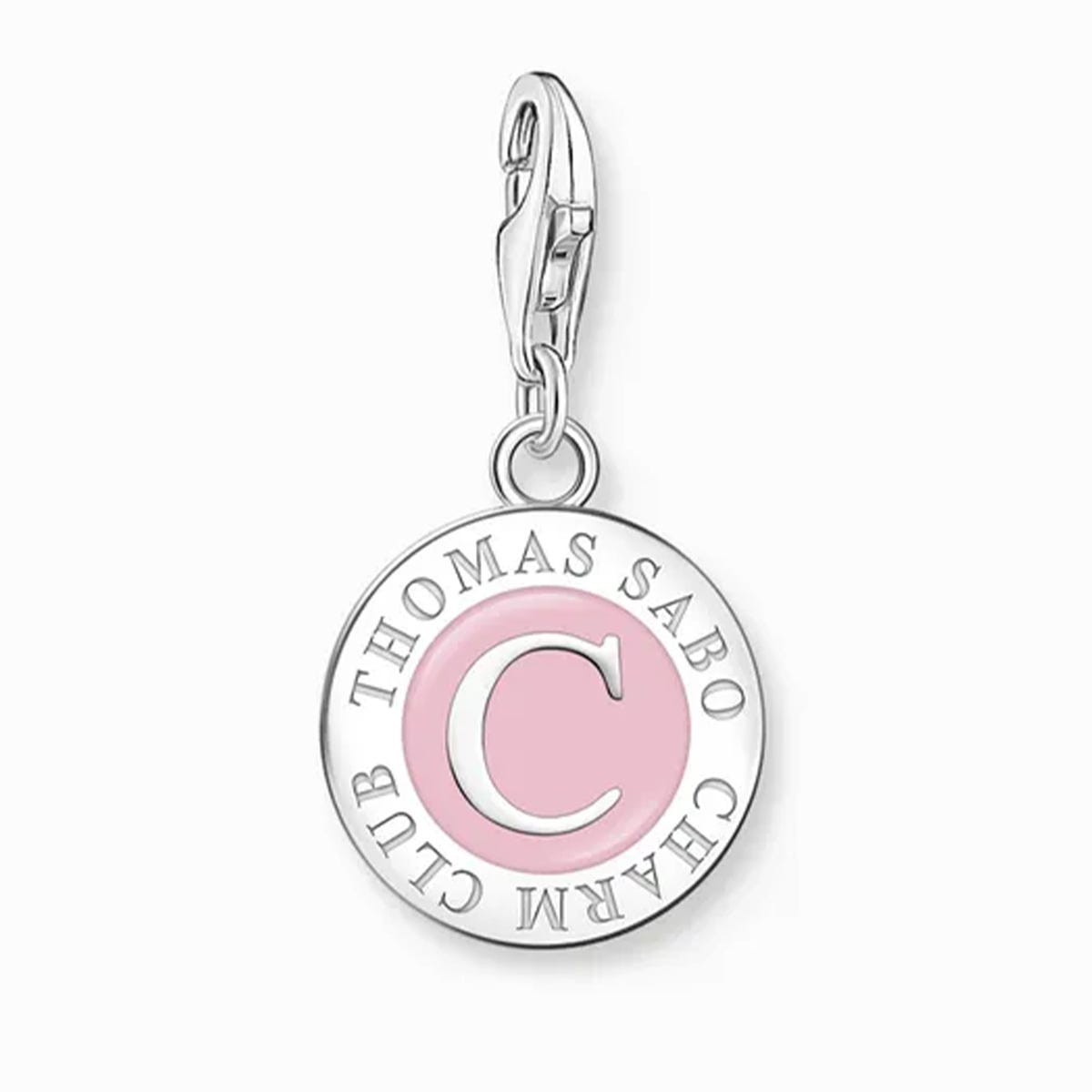 THOMAS SABO Silver Pink Charmista Coin Member Charm