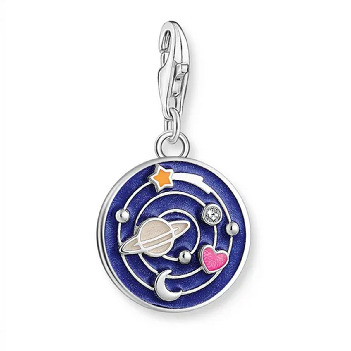 THOMAS SABO Silver Blue Galaxy Charm